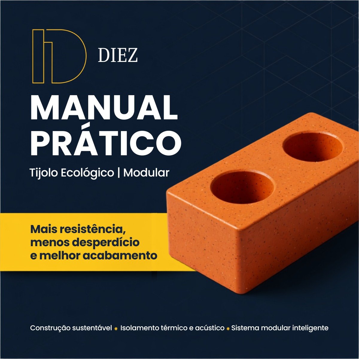 Capa do e-book Tijolo Ecológico: Guia Prático